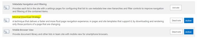 Manage Site Features